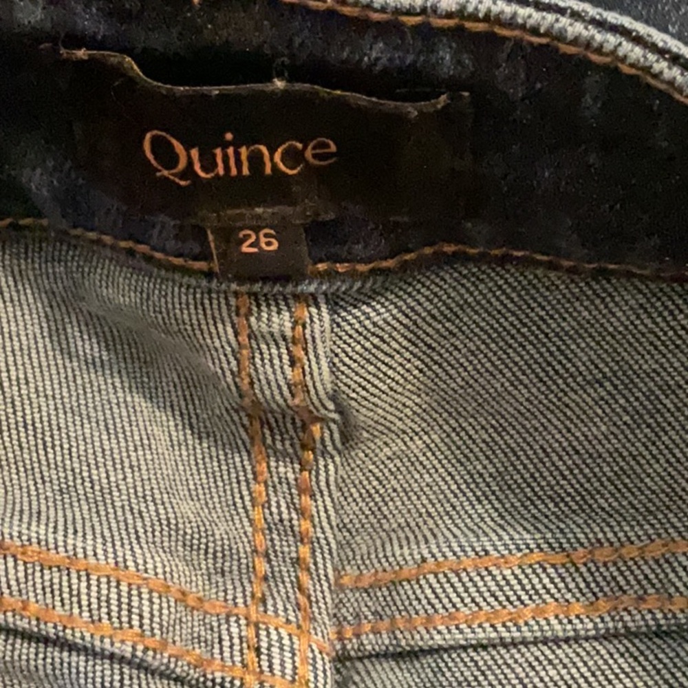 Quince Dark Blue Stretch High Rise
Straight Women's Jeans - Picture 7 of 7